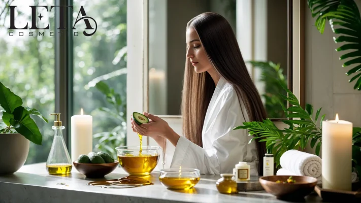 Kuru Saçlar İçin Maske: Doğal Çözümlerle Parlaklık 2 Evde hazırlanabilen avokado bal ve zeytinyağı maskesi saçı derinlemesine nemlendirir ve yumuşatır