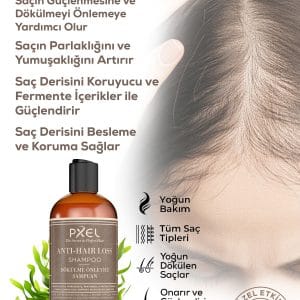 Pxel Dökülme Önleyici Şampuan - Biberiye Suyu Saç Bakım Toniği 2’Li Set | Zayıflayan İncelen Ve Dökülen Saçlar |400 Ml, 150 Ml 14 Leta Kozmetik