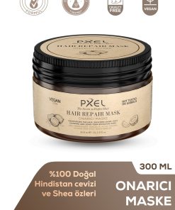 Pxel Saç Onarıcı Maske 300 Ml | Yıpranmış Kuru Saçlar | Onarıcı, Besleyici, Vegan Saç Maskesi 8 Leta Kozmetik