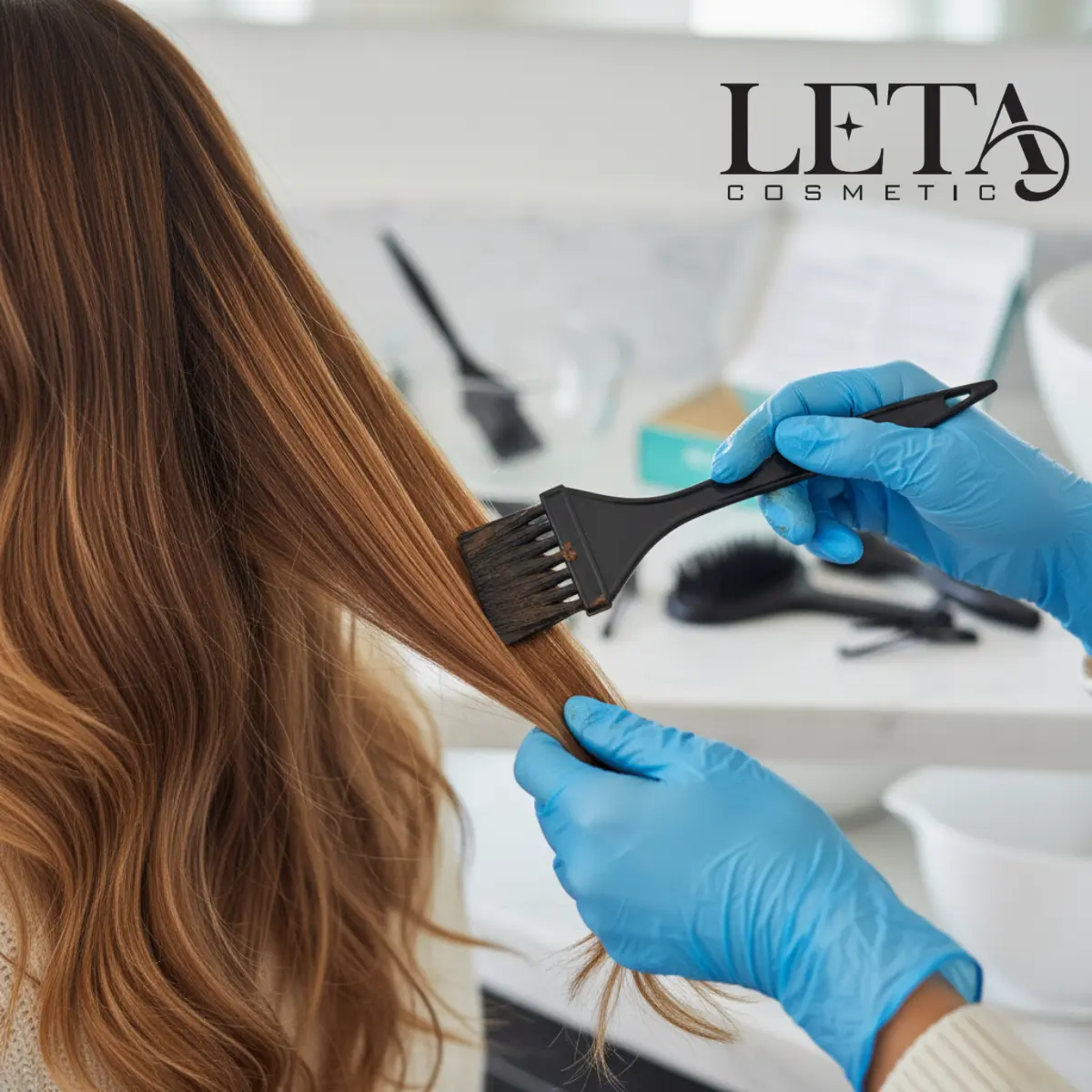 Malzemeleri hazırlama, Saçı bölümlere ayırma, Dipten uca uygulama, Boya süresi