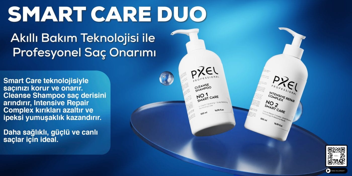 PXEL Professional Smart Care Duo, saçlarınıza profesyonel bakım sunan özel bir 2’li settir. Cleanse Shampoo ile saç derinizi derinlemesine arındırırken, Intensive Repair Complex ile yıpranmış saç tellerinizi onarır, güçlendirir ve ipeksi bir yumuşaklık kazandırır.