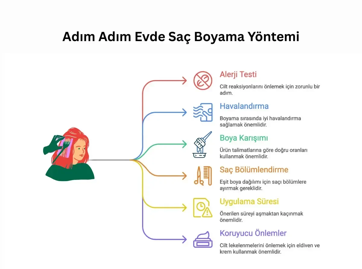 Evde Saç Boyama Ama Nasıl Kolaylaşır adimadimevdesacboyama