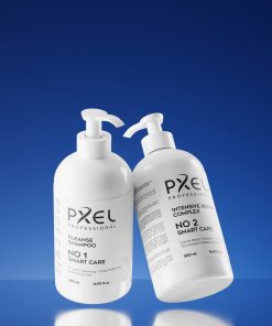 PXEL Professional Smart Care Duo, saçlarınıza profesyonel bakım sunan özel bir 2’li settir. Cleanse Shampoo ile saç derinizi derinlemesine arındırırken, Intensive Repair Complex ile yıpranmış saç tellerinizi onarır, güçlendirir ve ipeksi bir yumuşaklık kazandırır.