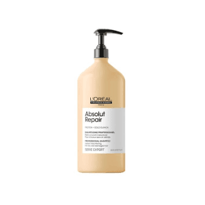 L’Oréal Professionnel Absolut Repair Onarıcı Şampuan, yıpranmış ve işlem görmüş saçlar için profesyonel bakım sunar. İçeriğindeki protein ve altın quinoa kompleksi, saç tellerini derinlemesine besler, kırılmaları azaltır ve saçın doğal parlaklığını geri kazandırır.