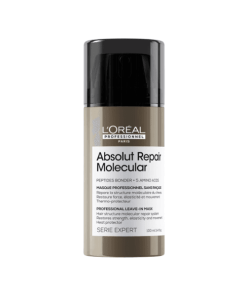 L’Oréal Professionnel Absolut Repair Molecular Maske, ileri teknolojiyle formüle edilmiş moleküler onarım kompleksi sayesinde saç yapısını derinlemesine yeniler. Kimyasal işlemler, ısı uygulamaları veya çevresel etkenler nedeniyle yıpranmış saçlar için özel olarak tasarlanmıştır.