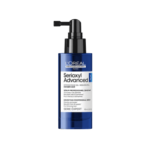 L’Oréal Professionnel Serioxyl Advanced Serum, ince ve seyrek saç tellerine yoğunluk kazandırmak için özel olarak geliştirilmiş profesyonel bir bakım serumudur. Formülündeki gluco-peptid kompleksi ve botanik ajanlar, saç köklerini uyarır ve saçın daha dolgun ve yoğun görünmesine yardımcı olur.