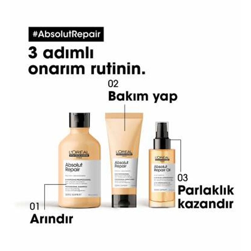L’oréal Professionnel Absolut Repair Onarıcı Saç Kremi 200 Ml – Yıpranmış Saçlar İçin Besleyici Bakım 7 L’Oréal Professionnel Absolut Repair Onarıcı Saç Kremi 200 ml – Yıpranmış Saçlar İçin Besleyici Bakım - Görsel 5