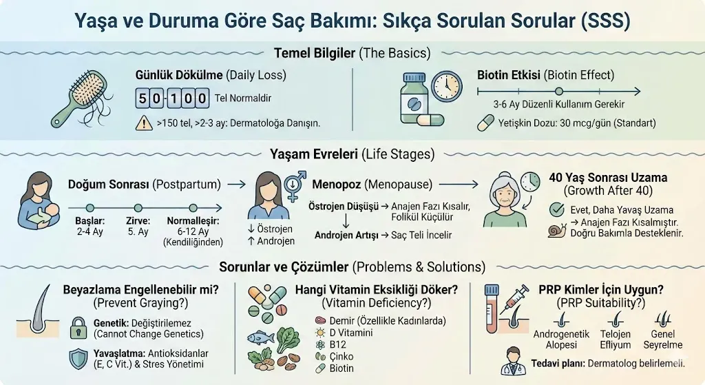 Yaşa Göre Saç Bakımı Hakkında Sıkça Sorulan Sorular. Yaşa Göre Saç Bakımı