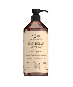 PXEL Saç Onarıcı Şampuan, yıpranmış ve güçsüz saçların ihtiyaç duyduğu onarıcı ve besleyici bakımı sağlamak üzere özel olarak geliştirilmiştir. Bitkisel özler, protein kompleksleri ve nem tutucu amino asitler içeren formülü sayesinde saç tellerini nazikçe temizlerken aynı zamanda güçlendirmeye ve yeniden yapılandırmaya yardımcı olur.