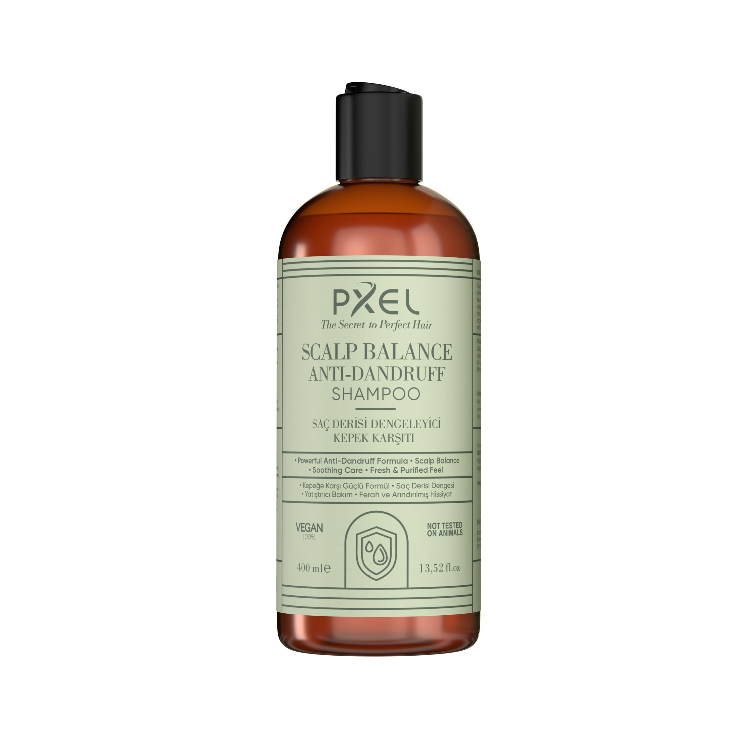 Pxel Scalp Balance Anti-Dandruff Shampoo 400 Ml | Kepeğe Karşı Etkili Bakım | Dengeli Saç Derisi, Temiz Ve Ferah Saçlar 3 PXEL Scalp Balance Anti-Dandruff Shampoo, kepek oluşumuna karşı etkili bakım sağlamak ve saç derisinin doğal dengesini korumak için özel olarak formüle edilmiştir. Piroctone Olamine içeren formülü sayesinde kepeğe neden olan faktörlerin azaltılmasına yardımcı olurken, saç derisini nazikçe temizler ve ferahlatır.