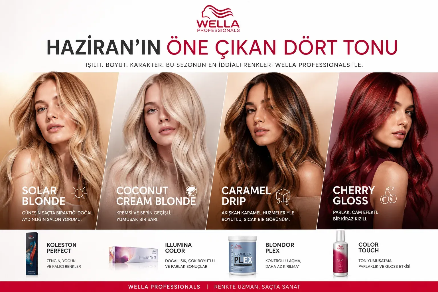 wella_professionals_haziranin_one_cikan_tonlari 2026 Yaz Saç Renkleri Haziran'da Wella ile Öne Çıkan Tonlar ve PXEL Bakımı