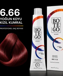Botego Milano 6.66 Yoğun Koyu Kızıl Kumral Saç Boyası 100 ml