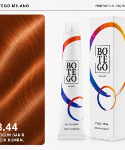 Botego Milano 8.44 Yoğun Bakır Açık Kumral Saç Boyası 100 ml