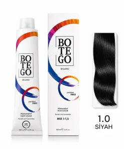 Botego Milano 1.0 Siyah Saç Boyası 100 ml - Görsel 2