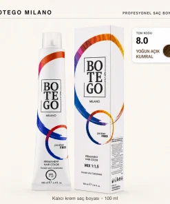Botego Milano 8.0 Yoğun Açık Kumral Saç Boyası 100 ml - Görsel 2