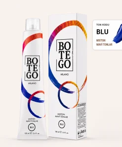 Botego Milano Blu Mixton Mavi Tonlar Saç Boyası 100 Ml 7 Botego Milano BLU Mixton Mavi Tonlar Saç Boyası 100 ml - Görsel 2