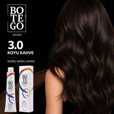 Botego Milano Kestane Saç Rengi Kaç Numara? 4 Botego Milano 3.0 Koyu Kahve ile boyanmış saç sonucu