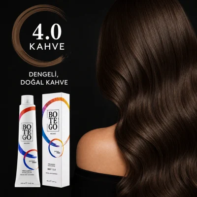 Botego Milano Kestane Saç Rengi Kaç Numara? 5 Botego Milano 4.0 Kahve ile boyanmış saç sonucu