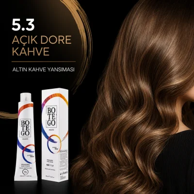 Botego Milano Kestane Saç Rengi Kaç Numara? 11 Botego Milano 5.3 Dore ile boyanmış saç sonucu