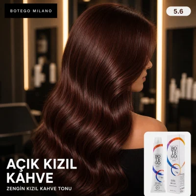 Botego Milano Kestane Saç Rengi Kaç Numara? 13 Botego Milano 5.6 Kızıl ile boyanmış saç sonucu