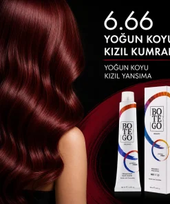 Botego Milano 6.66 Yoğun Koyu Kızıl Kumral Saç Boyası 100 Ml 8 Botego Milano 6.66 Yoğun Koyu Kızıl Kumral Saç Boyası 100 ml - Görsel 3