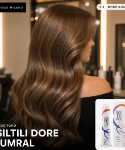 Botego Milano 7.3 Dore Kumral Saç Boyası 100 ml - Görsel 3
