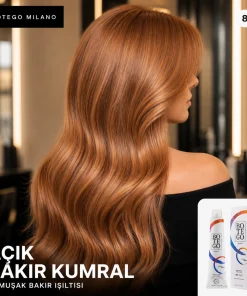 Botego Milano 8.4 Açık Bakır Kumral Saç Boyası 100 Ml 8 Botego Milano 8.4 Açık Bakır Kumral Saç Boyası 100 ml - Görsel 3