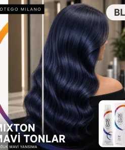 Botego Milano Blu Mixton Mavi Tonlar Saç Boyası 100 Ml 8 Botego Milano BLU Mixton Mavi Tonlar Saç Boyası 100 ml - Görsel 3