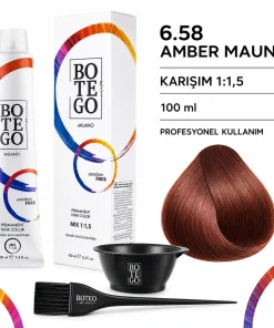 Botego Milano 6.58 Amber Maun Saç Boyası 100 Ml 9 Botego Milano 6.58 Amber Maun Saç Boyası 100 ml - Görsel 4