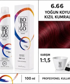 Botego Milano 6.66 Yoğun Koyu Kızıl Kumral Saç Boyası 100 Ml 9 Botego Milano 6.66 Yoğun Koyu Kızıl Kumral Saç Boyası 100 ml - Görsel 4
