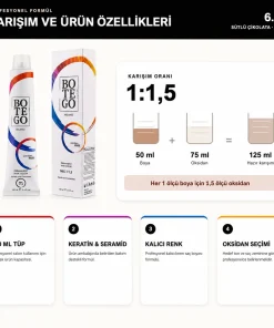 Botego Milano 6.99 Sütlü Çikolata Saç Boyası 100 Ml 9 Botego Milano 6.99 Sütlü Çikolata Saç Boyası 100 ml - Görsel 4