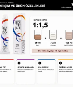 Botego Milano 7.0 Yoğun Kumral Saç Boyası 100 Ml 9 Botego Milano 7.0 Yoğun Kumral Saç Boyası 100 ml - Görsel 4