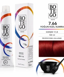 Botego Milano 7.66 Yoğun Kızıl Kumral Saç Boyası 100 Ml 9 Botego Milano 7.66 Yoğun Kızıl Kumral Saç Boyası 100 ml - Görsel 4