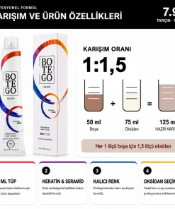 Botego Milano 7.99 Tarçın Saç Boyası 100 ml - Görsel 4