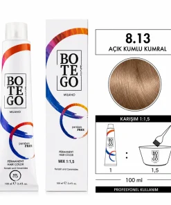 Botego Milano 8.13 Açık Kumlu Kumral Saç Boyası 100 Ml 9 Botego Milano 8.13 Açık Kumlu Kumral Saç Boyası 100 ml - Görsel 4