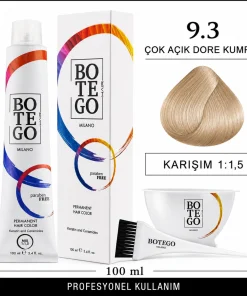 Botego Milano 9.3 Çok Açık Dore Kumral Saç Boyası 100 ml - Görsel 4
