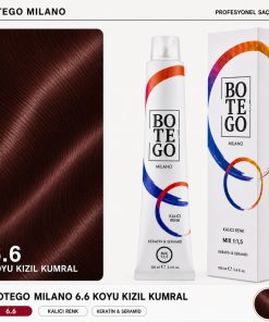 Botego Milano 6.6 Koyu Kızıl Kumral Saç Boyası 100 ml