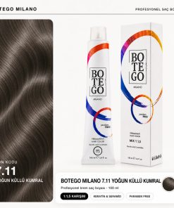 Botego Milano 7.11 Yoğun Küllü Kumral Saç Boyası 100 ml