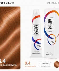 Botego Milano 8.4 Açık Bakır Kumral Saç Boyası 100 ml