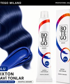 Botego Milano BLU Mixton Mavi Tonlar Saç Boyası 100 ml